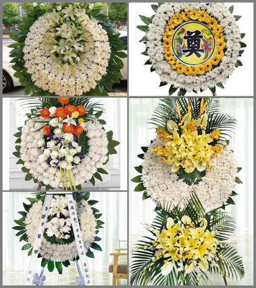 山东青岛平度市仁兆镇李家沽村花圈速递